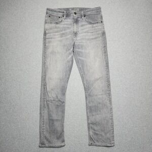 Revtown Jeans Mens 31x28 Gray Sharp Decade Denim Slim Straight Stretch Pants